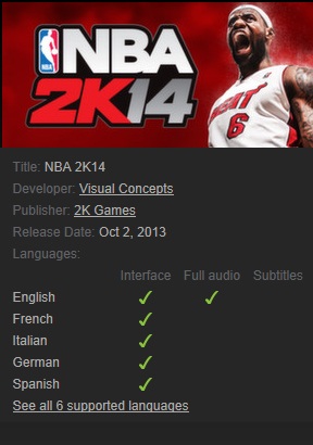 NBA 2K14 Ssteam - Click Image to Close